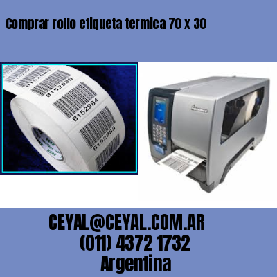 Comprar rollo etiqueta termica 70 x 30