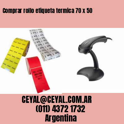 Comprar rollo etiqueta termica 70 x 50