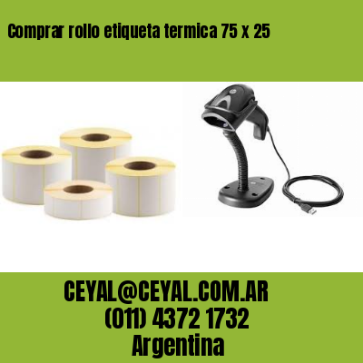 Comprar rollo etiqueta termica 75 x 25