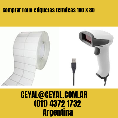 Comprar rollo etiquetas termicas 100 X 80