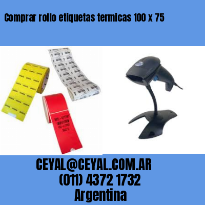 Comprar rollo etiquetas termicas 100 x 75