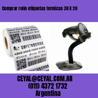 Comprar rollo etiquetas termicas 38 X 20
