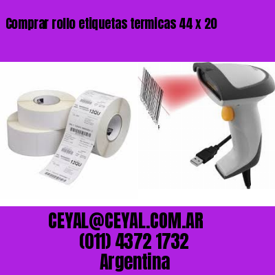 Comprar rollo etiquetas termicas 44 x 20