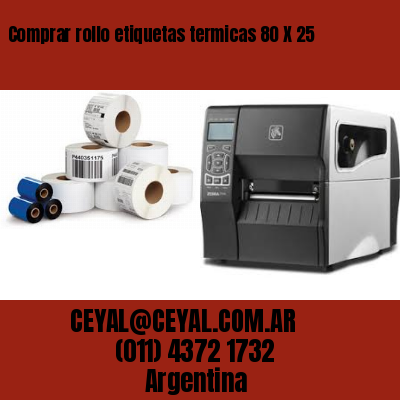 Comprar rollo etiquetas termicas 80 X 25