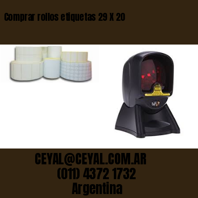 Comprar rollos etiquetas 29 X 20