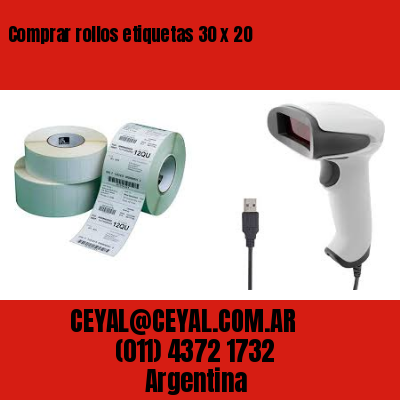 Comprar rollos etiquetas 30 x 20