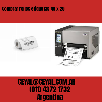 Comprar rollos etiquetas 40 x 20