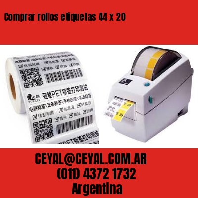 Comprar rollos etiquetas 44 x 20