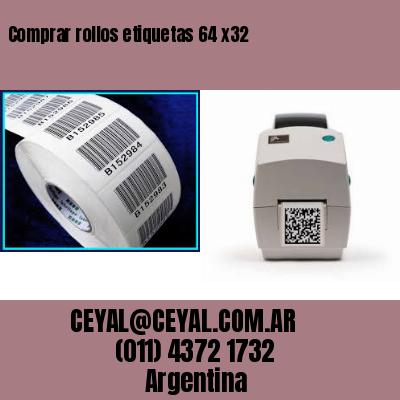 Comprar rollos etiquetas 64 x32