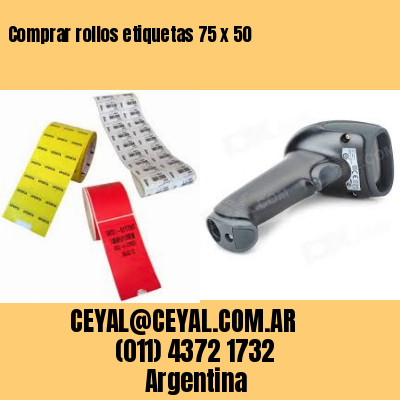 Comprar rollos etiquetas 75 x 50