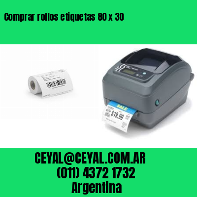 Comprar rollos etiquetas 80 x 30