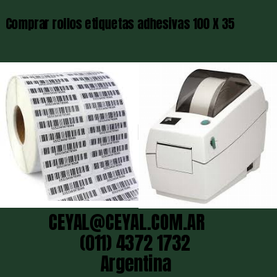 Comprar rollos etiquetas adhesivas 100 X 35