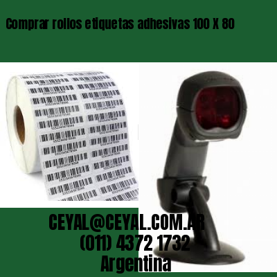 Comprar rollos etiquetas adhesivas 100 X 80