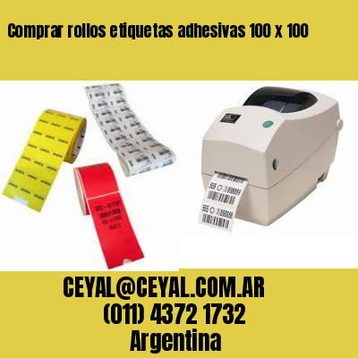 Comprar rollos etiquetas adhesivas 100 x 100