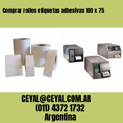 Comprar rollos etiquetas adhesivas 100 x 75