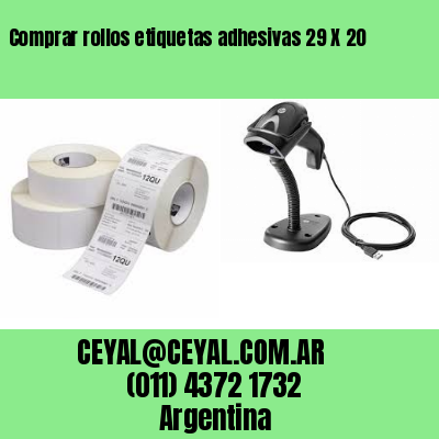 Comprar rollos etiquetas adhesivas 29 X 20