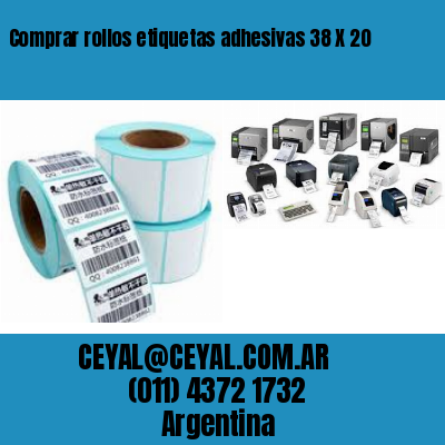 Comprar rollos etiquetas adhesivas 38 X 20