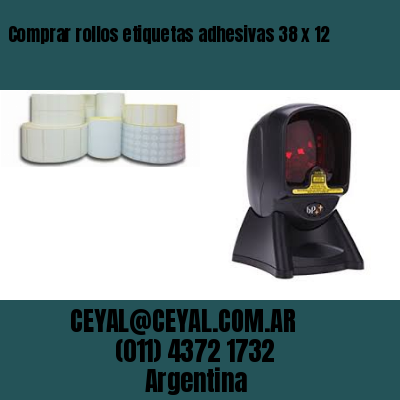 Comprar rollos etiquetas adhesivas 38 x 12