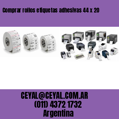 Comprar rollos etiquetas adhesivas 44 x 20