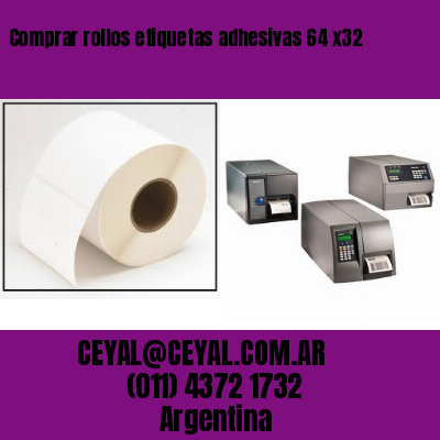 Comprar rollos etiquetas adhesivas 64 x32