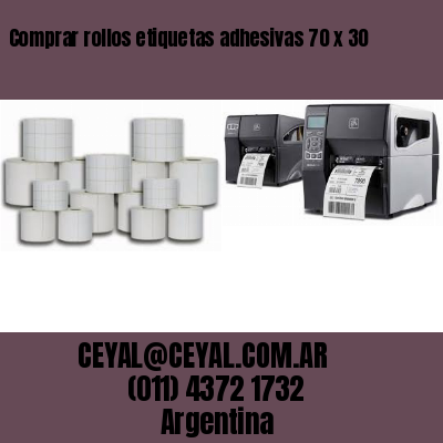 Comprar rollos etiquetas adhesivas 70 x 30