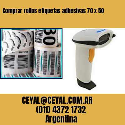 Comprar rollos etiquetas adhesivas 70 x 50