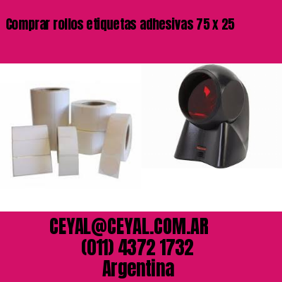Comprar rollos etiquetas adhesivas 75 x 25