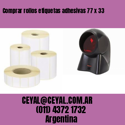 Comprar rollos etiquetas adhesivas 77 x 33