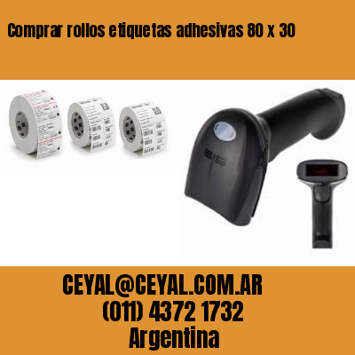 Comprar rollos etiquetas adhesivas 80 x 30