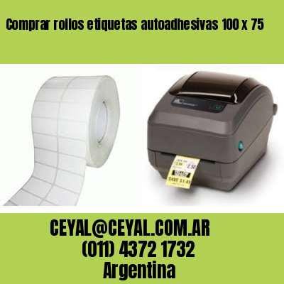 Comprar rollos etiquetas autoadhesivas 100 x 75