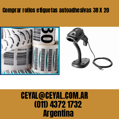 Comprar rollos etiquetas autoadhesivas 38 X 20