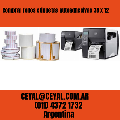 Comprar rollos etiquetas autoadhesivas 38 x 12