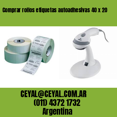 Comprar rollos etiquetas autoadhesivas 40 x 20