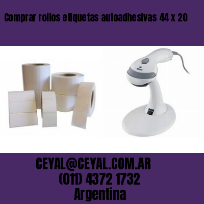 Comprar rollos etiquetas autoadhesivas 44 x 20