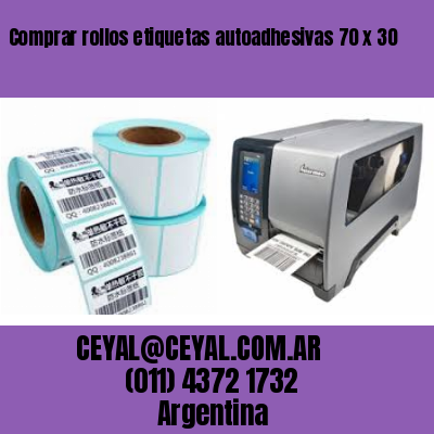 Comprar rollos etiquetas autoadhesivas 70 x 30
