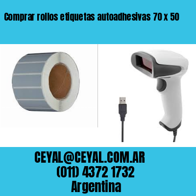 Comprar rollos etiquetas autoadhesivas 70 x 50
