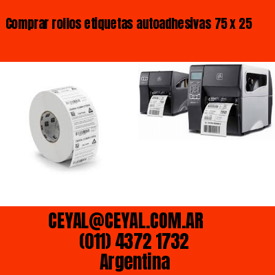 Comprar rollos etiquetas autoadhesivas 75 x 25