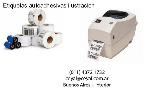 Etiquetas autoadhesivas ilustracion