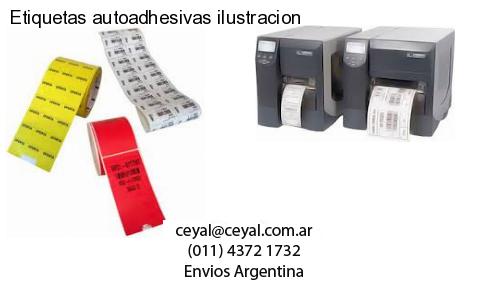Etiquetas autoadhesivas ilustracion