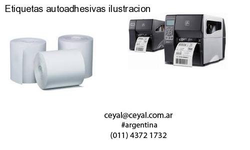 Etiquetas autoadhesivas ilustracion