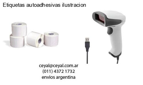 Etiquetas autoadhesivas ilustracion