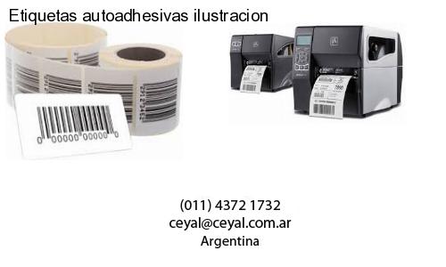 Etiquetas autoadhesivas ilustracion