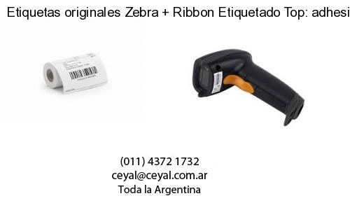 Etiquetas originales Zebra Ribbon Etiquetado Top: adhesivo ribbo