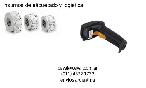 Insumos de etiquetado y logistica