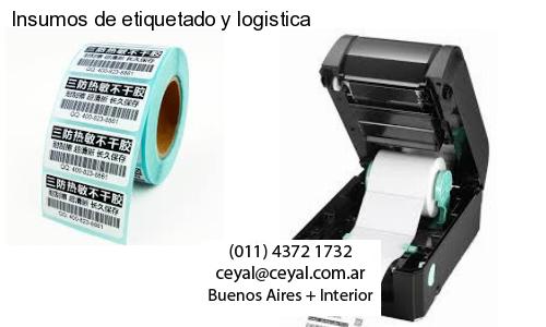 Insumos de etiquetado y logistica