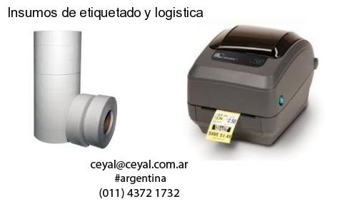 Insumos de etiquetado y logistica