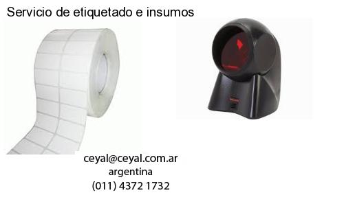 Servicio de etiquetado e insumos