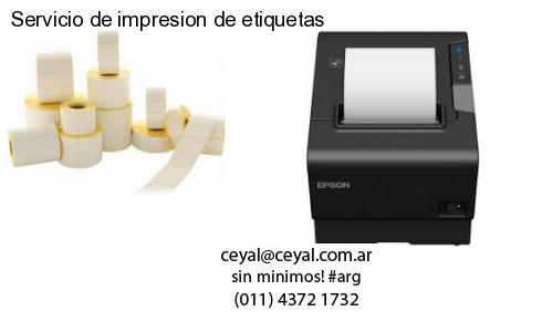 Servicio de impresion de etiquetas