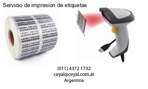 Servicio de impresion de etiquetas
