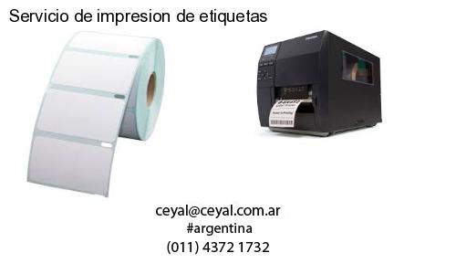 Servicio de impresion de etiquetas